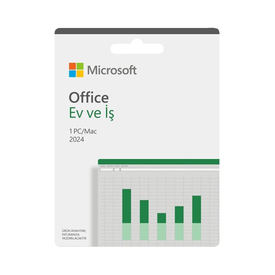 Online Microsoft Office Ev-İş 2024 Türkçe Pc/Mac (Dijital İndirilebilir Lisans)