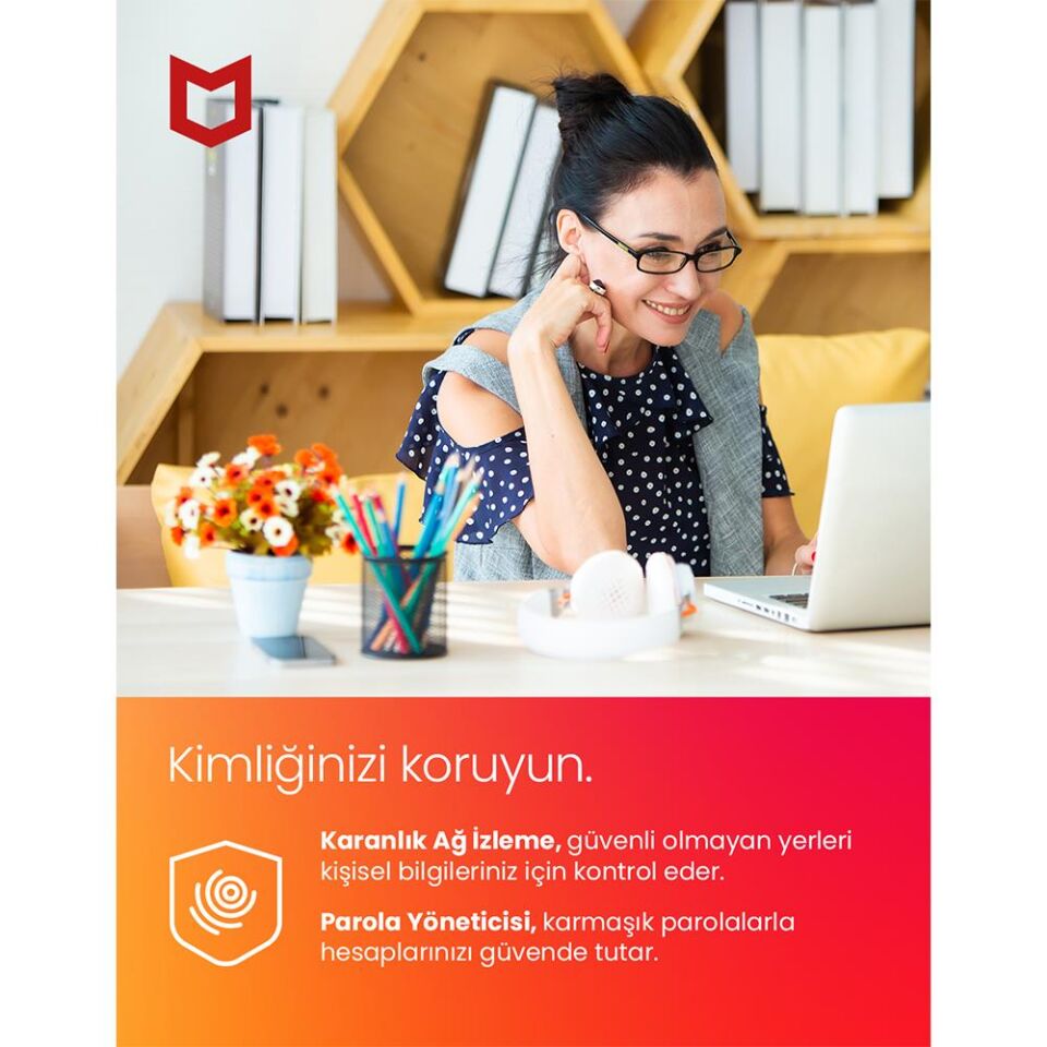 Mcafee Total Protection Dijital Kimlik Koruma ( 3 Cihaz - 1 Yıl )