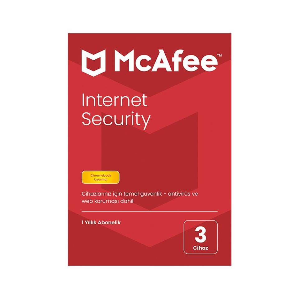 Mcafee İnternet Security ( 3 Cihaz-1 Yıl )